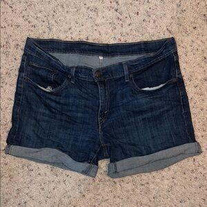 Levi's Dark Blue Jean Shorts for Women Sz 31. EUC